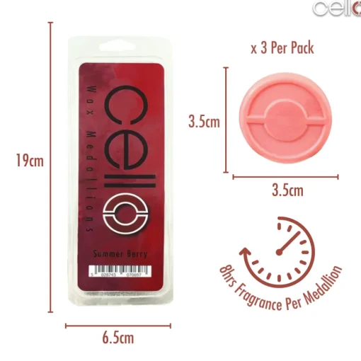 Cello Wax Medallions - Summer Berry