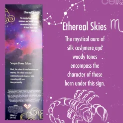 Cello Zodiac Reed Diffuser - Scorpio with Citrine Gem - Ethereal Skies
