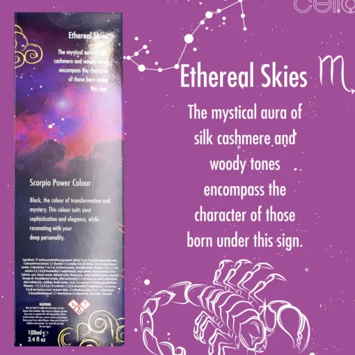 Cello Zodiac Reed Diffuser - Scorpio with Citrine Gem - Ethereal Skies
