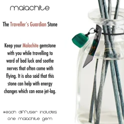 Cello Zodiac Reed Diffuser - Taurus with Malachite - Radiant Flora