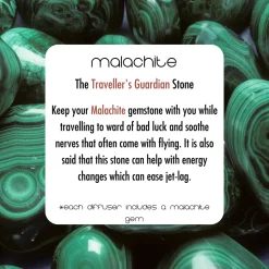 Cello Zodiac Reed Diffuser - Taurus with Malachite - Radiant Flora
