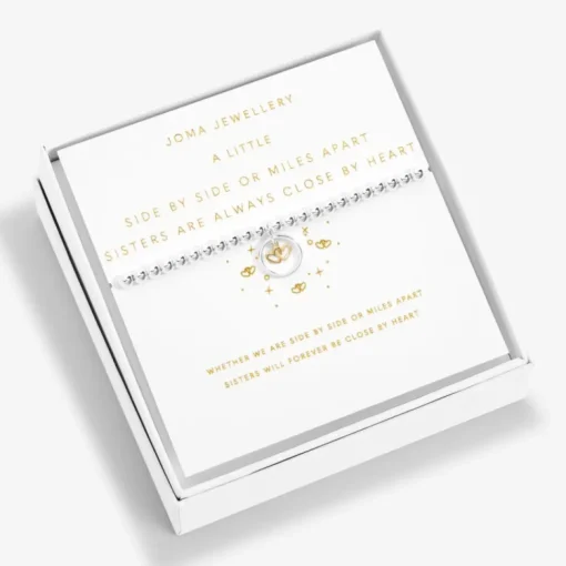 Joma Jewellery - Boxed A Little Sisters Are Always Close By Heart