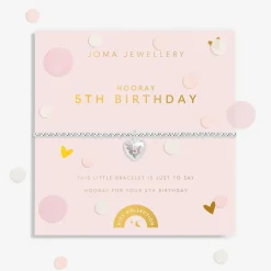 Joma Jewellery A Little Children's Confetti Bracelet - 5th Birthday
