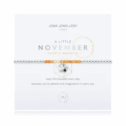 Joma Jewellery Bracelet - a little BIRTHSTONE NOVEMBER YELLOW QUARTZ
