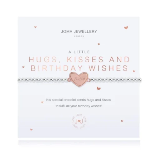 Joma Jewellery Bracelet - A Little Hugs, Kisses and Birthday Wishes
