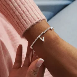 Joma Jewellery Bracelet - A Little Alphabet 'V'