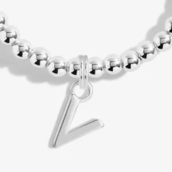 Joma Jewellery Bracelet - A Little Alphabet 'V'