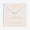 Joma Jewellery Forever Yours Necklace - Just for You Birthday Girl Silver Plated