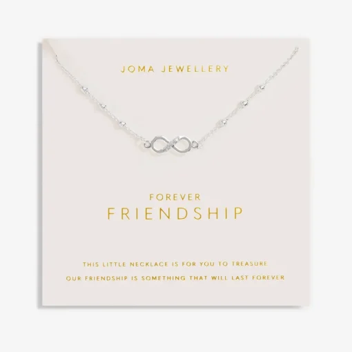 Joma Jewellery Forever Yours Necklace - Forever Friendship Silver Plated