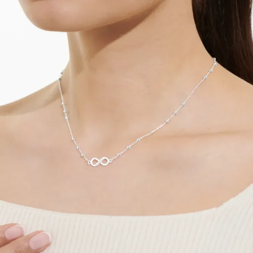 Joma Jewellery Forever Yours Necklace - Forever Friendship Silver Plated