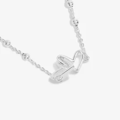 Joma Jewellery Forever Yours Necklace - Happy Birthday Silver Plated