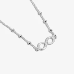 Joma Jewellery Forever Yours Necklace - Forever Friendship Silver Plated