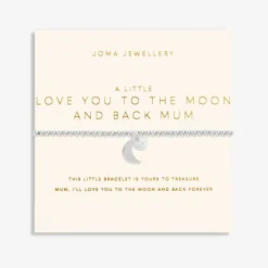 Joma Jewellery Mother's Day A Little Bracelet - Love You To The Moon And Back Mum