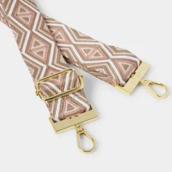Katie Loxton Canvas Strap - Peony Blush Geometric