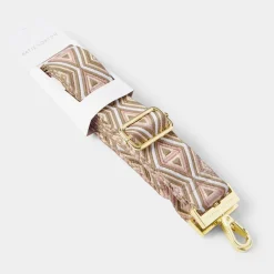 Katie Loxton Canvas Strap - Peony Blush Geometric