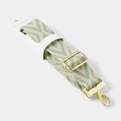 Katie Loxton Canvas Strap - Seafoam Geometric