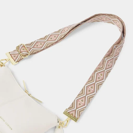 Katie Loxton Canvas Strap - Peony Blush Geometric