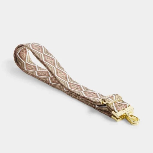 Katie Loxton Canvas Strap - Peony Blush Geometric
