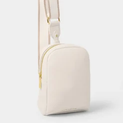Katie Loxton Kaite Canvas Strap Sling Bag - Off White