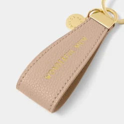 Katie Loxton Sentiment Loop Keyring - Wonderful Mum Nude Pink