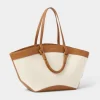 Katie Loxton Siena Canvas Tote Bag - Cognac