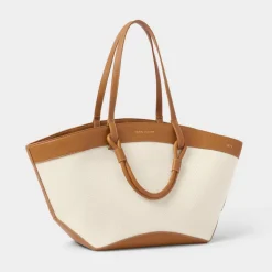 Katie Loxton Siena Canvas Tote Bag - Cognac