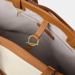 Katie Loxton Siena Canvas Tote Bag - Cognac