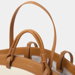 Katie Loxton Siena Canvas Tote Bag - Cognac