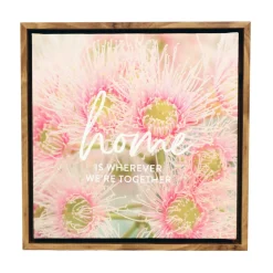 Splosh Flourish Home Framed Canvas - 34x34