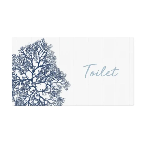 Splosh Hamptons Door Plaque - Toilet