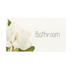 Splosh Magnolia Door Plaque - Bathroom