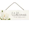 Splosh Magnolia Hanging Sign - Welcome