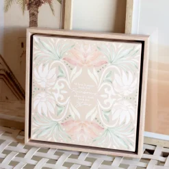 Splosh Modern Oasis Rainbow Framed Canvas 34x34