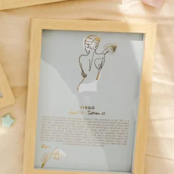 Splosh Mystique Framed Zodiac Print - Virgo