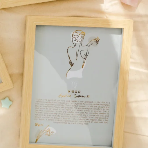 Splosh Mystique Framed Zodiac Print - Virgo