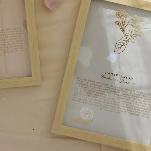 Splosh Mystique Framed Zodiac Print - Sagittarius