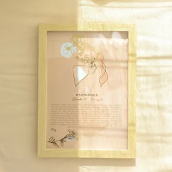 Splosh Mystique Framed Zodiac Print - Capricorn