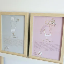 Splosh Mystique Framed Zodiac Print - Virgo
