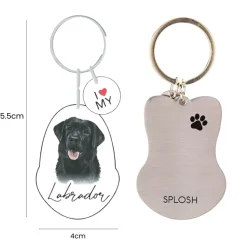 Splosh Pet Keyring - Black Labrador