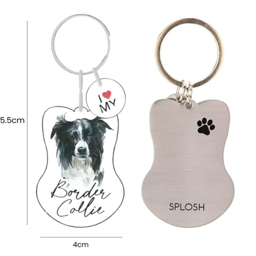 Splosh Pet Keyring - Border Collie