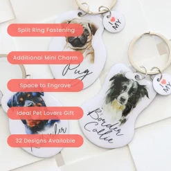 Splosh Pet Keyring - Border Collie