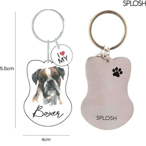Splosh Pet Keyring - Boxer