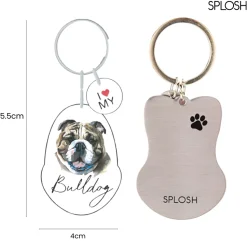 Splosh Pet Keyring - Bulldog