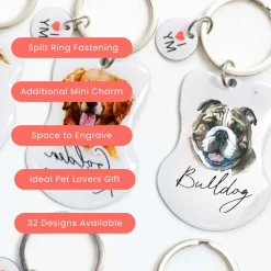 Splosh Pet Keyring - Bulldog