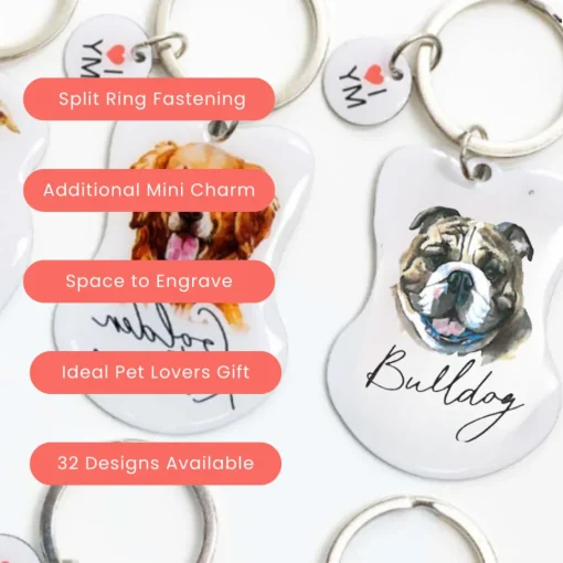 Splosh Pet Keyring - Bulldog