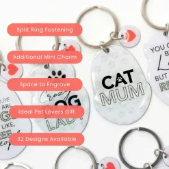 Splosh Pet Keyring - Cat Mum