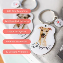 Splosh Pet Keyring - Whippet