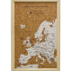 Splosh Travel Map - Inverted Europe Map - Small - White