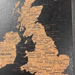 Splosh Travel Map - UK & Ireland Map - Small - Black