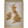 Splosh Travel Map - UK Map - Small - White